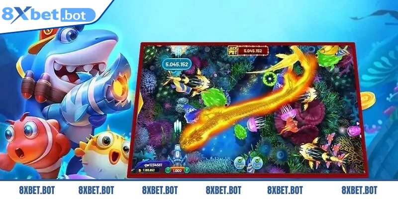 Bắn cá săn thần thú lấy chủ đề đại dương kết hợp với các sinh vật huyền thoại