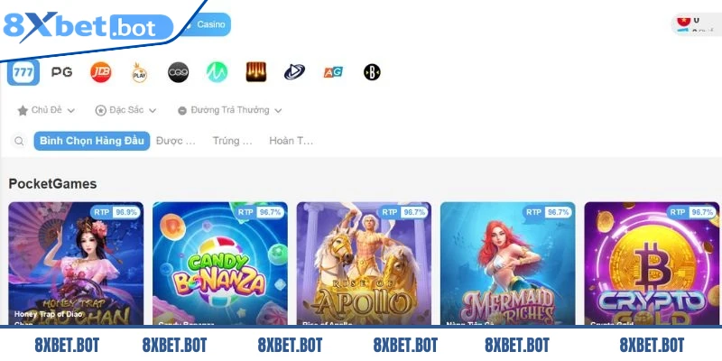 Nổ hũ 8XBET là một sảnh slot game cực kỳ hấp dẫn và thú vị